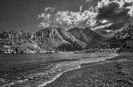 На берегу. / Средиземноморье.