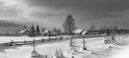 В зимней неге тоска и покой... / деревни Вологодчины...