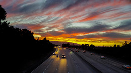 highway sunset / highway sunset