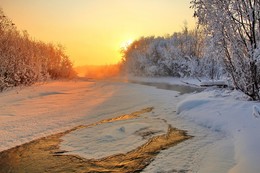 утренее золото реки... / Иркутская область Казачинско-Ленский район