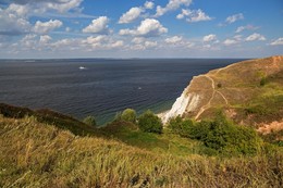 волжские просторы / вид на волжско-камское водохранилище,пос.камское устье