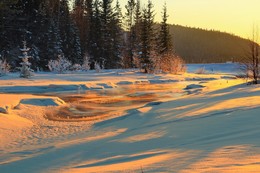 золотые вечера зимы... / Иркутская область Казачинско-Ленский район