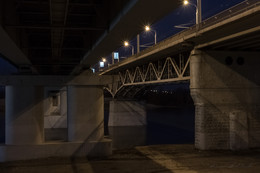Under bridge / Автомобильные мосты через р. Сож, г. Гомель, Беларусь
