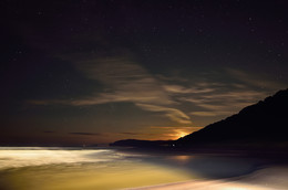 Ночь на Халактырском пляже / Камчатка