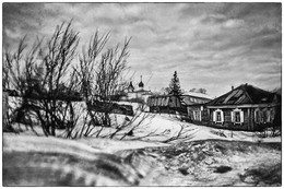 "Чёрно - белая деревенька" Тайга, март 2017г / ............