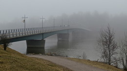 Вешним днём / Туман.
Мост Коркеасаари.
Хельсинки. Финляндия