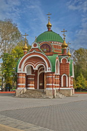 Часовня святых первоверховных Петра и Павла в Липецке / Часовня в Нижнем парке Липецка