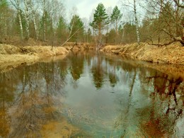 Вода прибывает / Весна на лесной реке.
