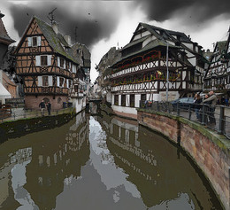 Немецкая Венеция / Каналы во французском-немецком городе - Страсбурге