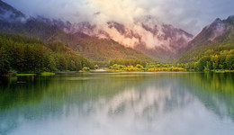 Мохнатый туман / над горами