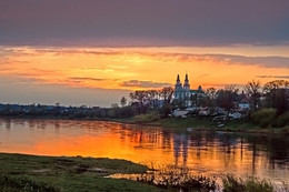 Закат / Закат Западная Двина, Полоцк, Софийский собор