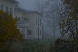 Мохнатый туман / Medinge Säteri, Швеция. Осеннее утро