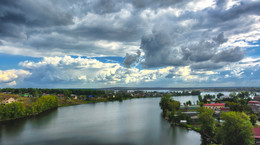 Река Нейва на Урале / Вид с Нейвьянской башни