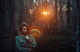 Natasha sunset forest / Блик настоящий))