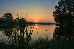 Летний вечер / Закат на озере