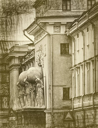&nbsp; / Фрагмент фасада Главного здания Адмиралтейства в С-Петербурге