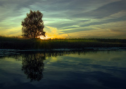 Про вечер на озере,когда солнце уж спать собиралось... / лето!