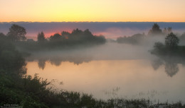 Стелиться туман. / Река Сестра, деревня Козлаки.