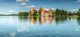 Тракайский замок в Литве / Тракайский замок в Литве