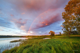 После дождя / Мост через Волгу, Пено, Тверская область