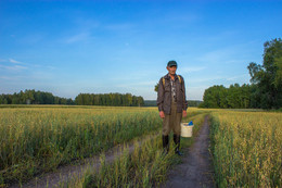 Грибник. / Сибирь. Кемеровская обл. лето 2015г.