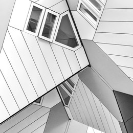 Полосатая пятница / фрагмент кубических домов Роттердама