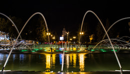 Ночной фонтан / Гомель,ночной городской фонтан