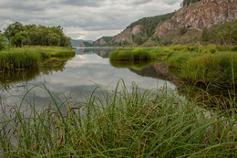 Залив реки / Красноярский край. Река Енисей.