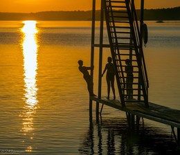 Вечер. / Можайское водохранилище.