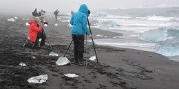 Делу время / Съемка льдов на побережье Исландии