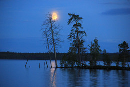 вечер на озере / вечер на озере. Карелия
