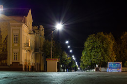 Улицы Ночного Полоцка / Тестовое фото Canon 60/2.8 USM