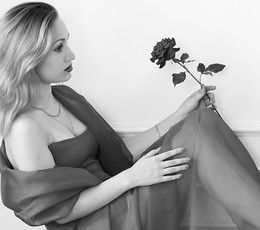 Чёрная роза / Серия &quot;Девушки цветы&quot;