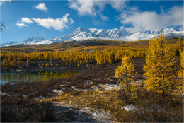 &nbsp; / Республика Алтай, Курайская степь, урочище Ештыкколь, озеро Маралье. 22.09.2015