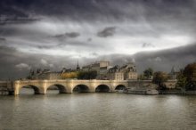 Париж, Сена / Вид на Новый мост и Сите
