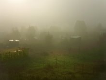 Дачи / в тумане
