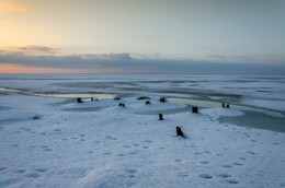 Зимнее утро на лимане / Бейсугский лиман (залив Азовского моря), январь 2017.