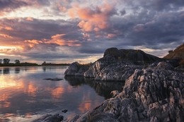 На закате дня. / Аникин камень. Томская область.