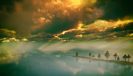 На косе песчаной... / дерева стояли