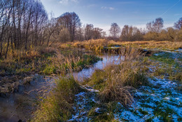 Первый снег / 05 ноября 2017 года, река Дрезна