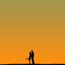 Молодожены на закате / Молодожены на закате