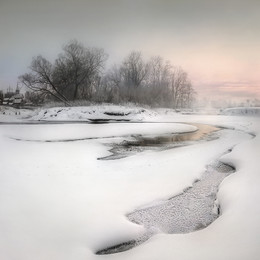 Зимний вечер.. / Ивановская область, река Теза