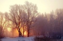 Утречко... / Восход на озере Глухом.