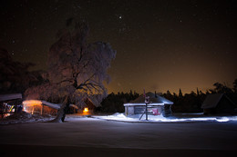 Зима в горном приюте / Горный приют Таганай в одноименном национальном парке.
