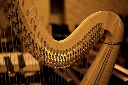 Изгиб не гитары / Арфа. Древнейший щипковый музыкальный инструмент.