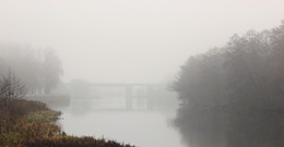 Призрачный мост / в реале я своими глазами его не видел когда был туман.а на фотках он виден.