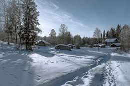 Один из дней января... / деревни Вологодчины зимой...