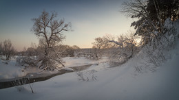 морозным утром у реки... / Зима, январь, утро, берег Серой