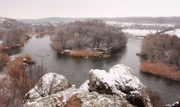 Зимний вернисаж Gipanisa. / Река Южный Буг. Украина.
