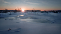 Морозное утро на Усолке / Январское морозное утро на Усолке близ Чусовских городков. Пермский край.